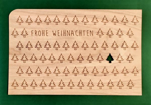 Grußkarte mit Umschlag "Tannenbäume"