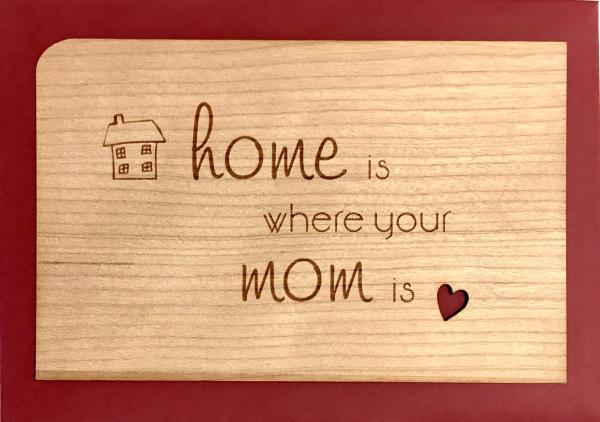 Grußkarte mit Umschlag "Home"