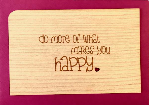 Grußkarte mit Umschlag "happy"