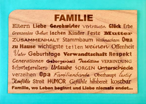 Grußkarte mit Umschlag "Familie"