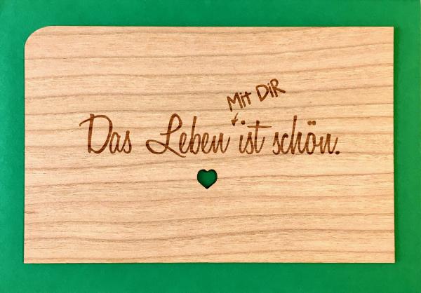 Grußkarte mit Umschlag "Mit Dir"