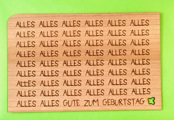 Grußkarte mit Umschlag "Alles"