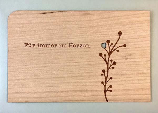 Grußkarte mit Umschlag "Im Herzen"