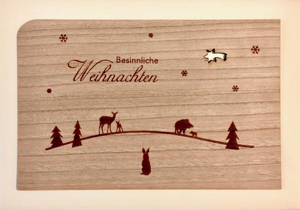 Grußkarte mit Umschlag "Tiere"