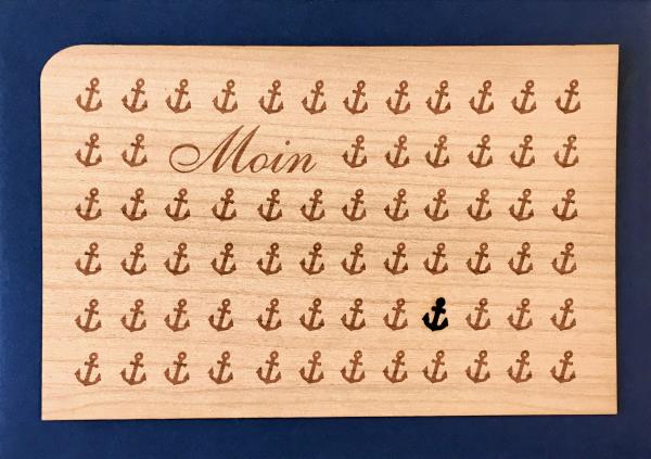 Grußkarte mit Umschlag "Moin Anker"