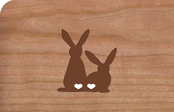 Grußkarte mit Umschlag "Hasen"