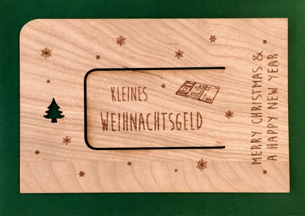 Grußkarte mit Umschlag "Weihnachtsgeld"