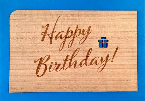 greeting card "Happy Birthday Schrift"