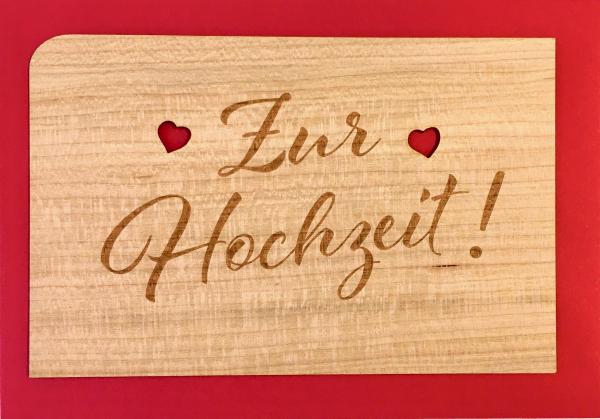 greeting card "Zur Hochzeit Schrift"