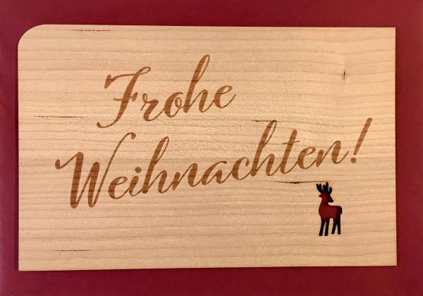 greeting card "Frohe Weihnachten Schrift"