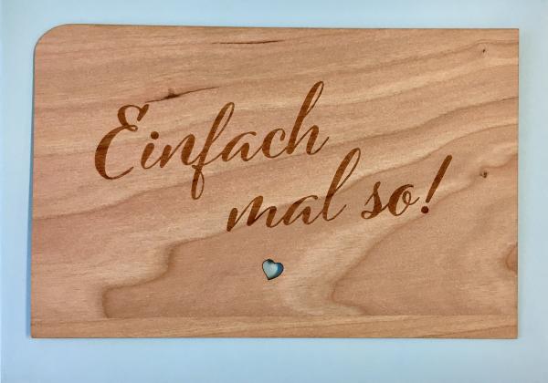 Grußkarte mit Umschlag "EinfachSo Schrift"