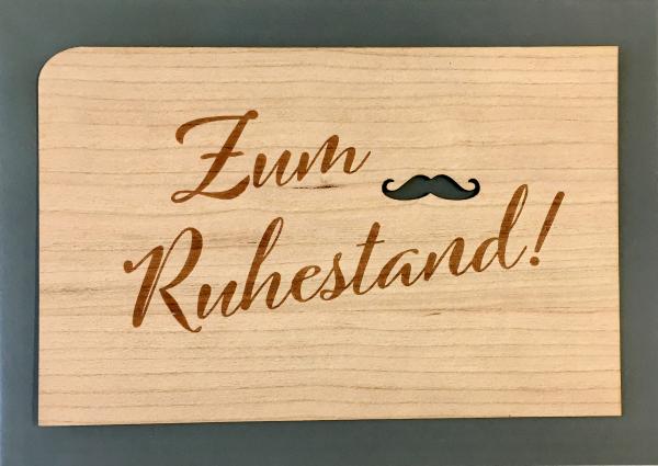 Grußkarte mit Umschlag "Ruhestand Schrift"