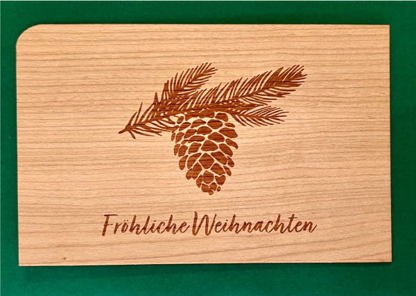 Grußkarte mit Umschlag "Tannenzapfen"