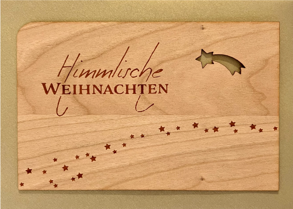 Grußkarte mit Umschlag "Himmlische Sterne"