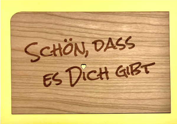Grußkarte mit Umschlag "Dich gibt"