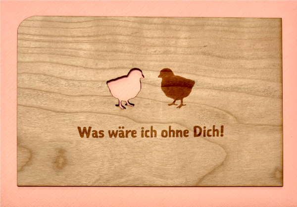 greeting card "Küken"