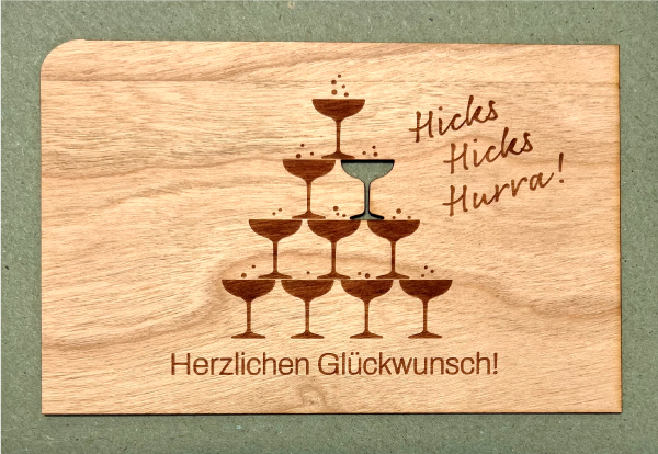 greeting card "Gläser Turm"