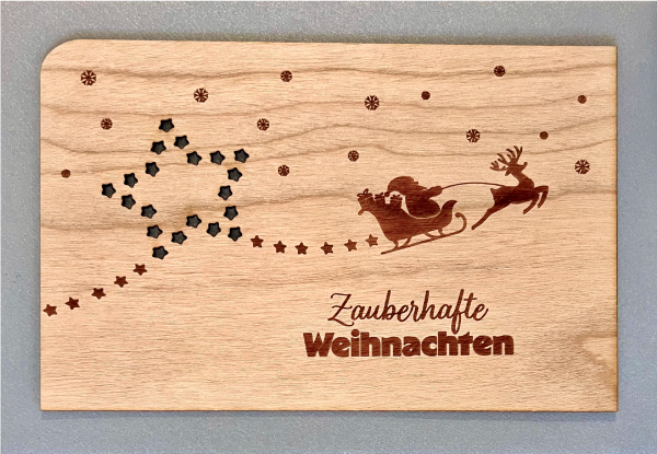Grußkarte mit Umschlag "Weihnachtsmann"
