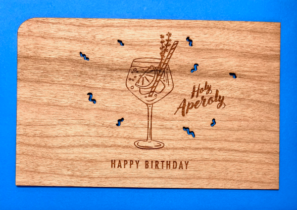 Grußkarte mit Umschlag "Aperoly"