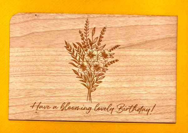 Grußkarte mit Umschlag "Blooming Birthday"