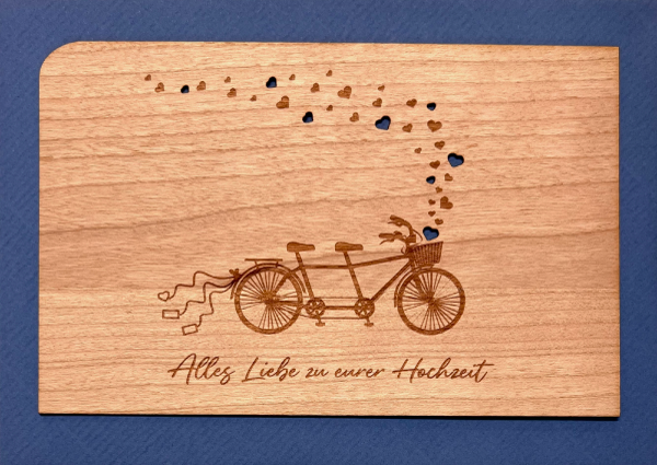 Grußkarte mit Umschlag "Tandem"