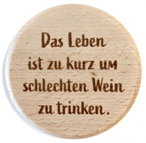 Glasdeckel "Schlechten Wein"
