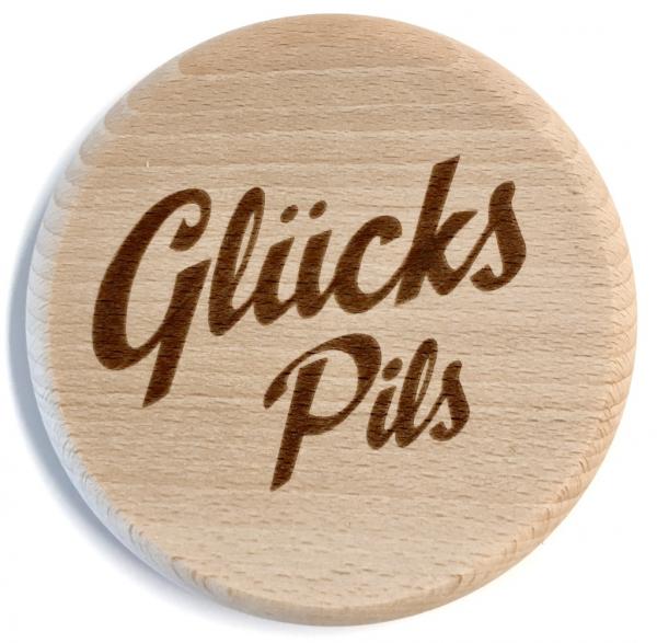 Glasdeckel "GlücksPils"
