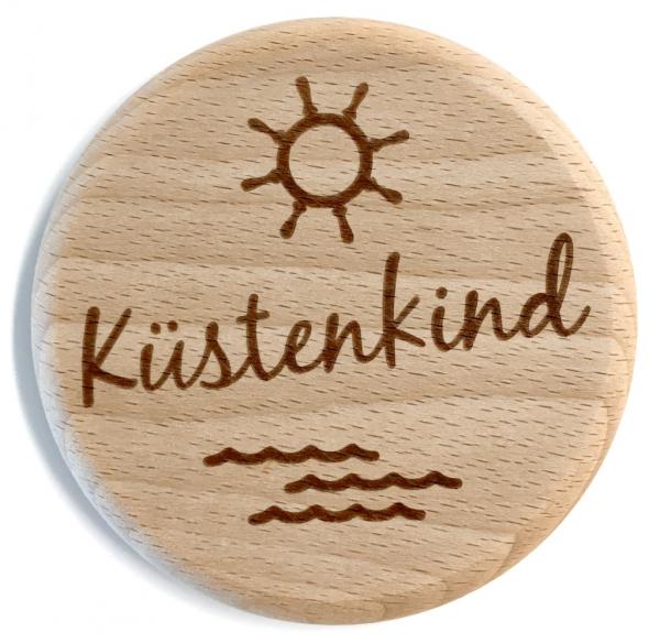 Glasdeckel "Küstenkind"