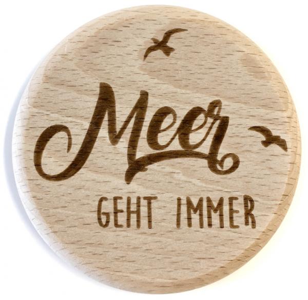 Glasdeckel "Meer"