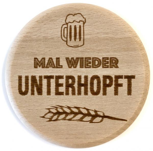 Glasdeckel "Unterhopft"