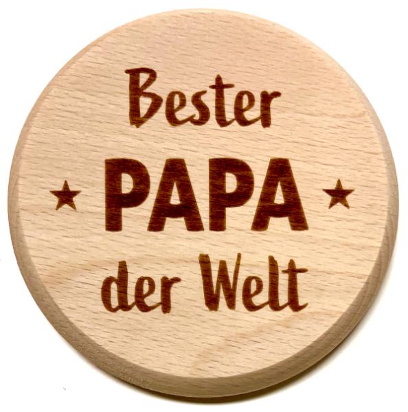 Glasdeckel "Papa"