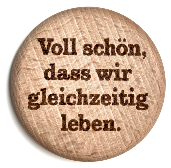 Glasdeckel "Gleichzeitig"