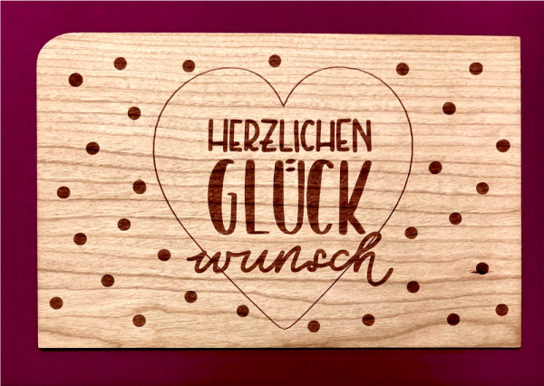 Greeting card "Punkte" with envelope