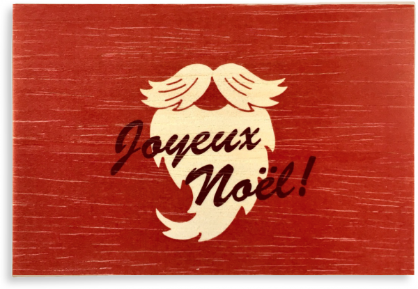 Klappkarte "Joyeux Noël" mit Umschlag