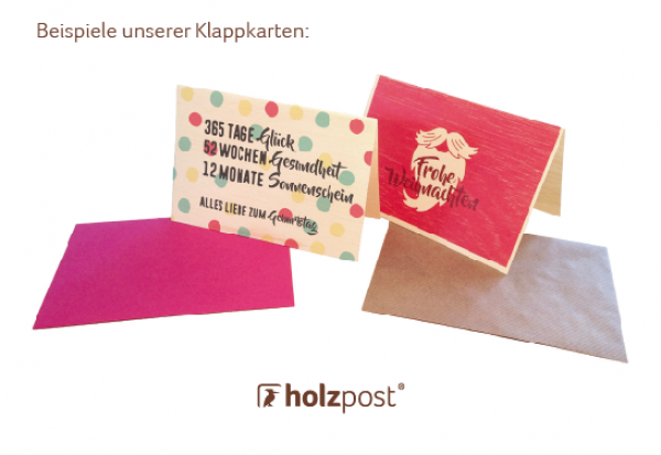 Klappkarte "Joyeux Noël" mit Umschlag