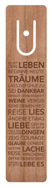 Lesezeichen "Leben"