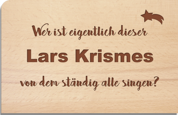 Holzpostkarte "Lars Krismes"