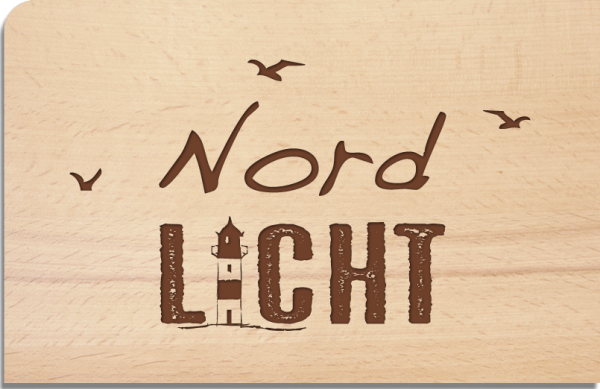Holzpostkarte "Nordlicht"