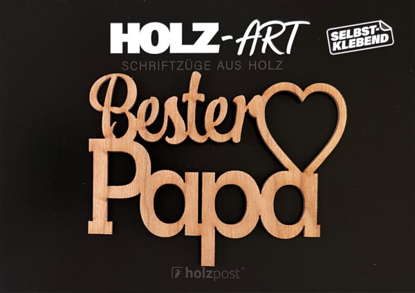 Schriftzug "Bester PAPA"