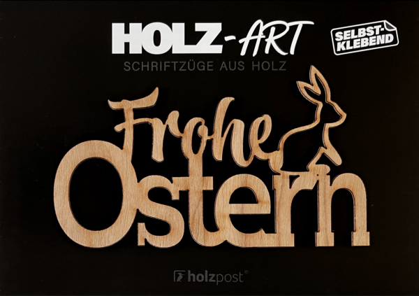 Schriftzug "Frohe Ostern"