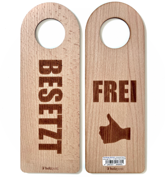 Türanhänger "Besetzt"