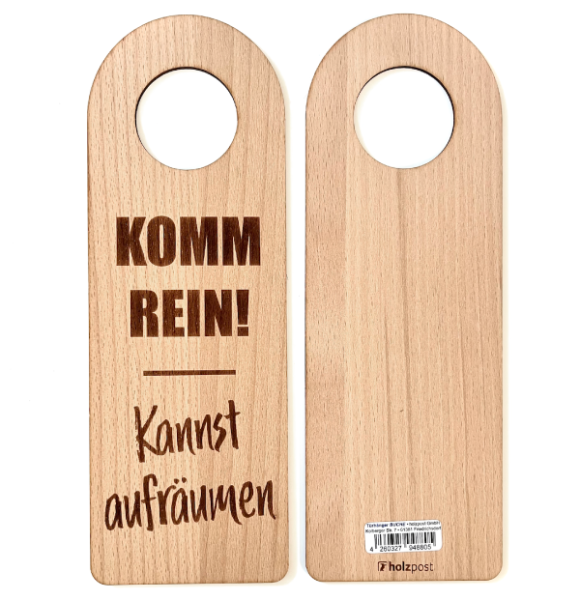 Türanhänger "Aufräumen"