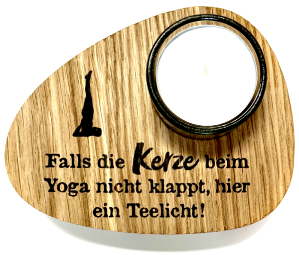 Teelicht "Yoga"