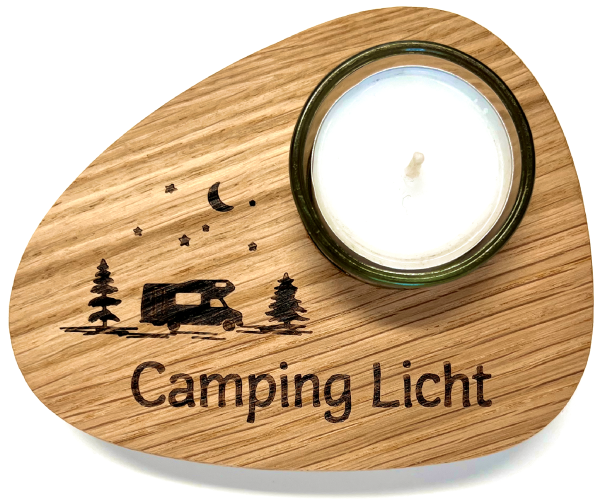 Teelicht "Camping Licht"