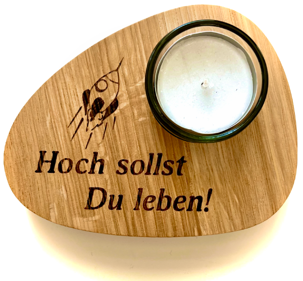 Teelicht "Hoch"