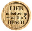 Wooden coaster "Beach"