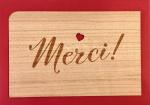 greeting card "Merci Schrift"