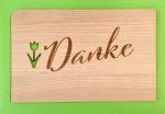 greeting card "Danke Schrift"